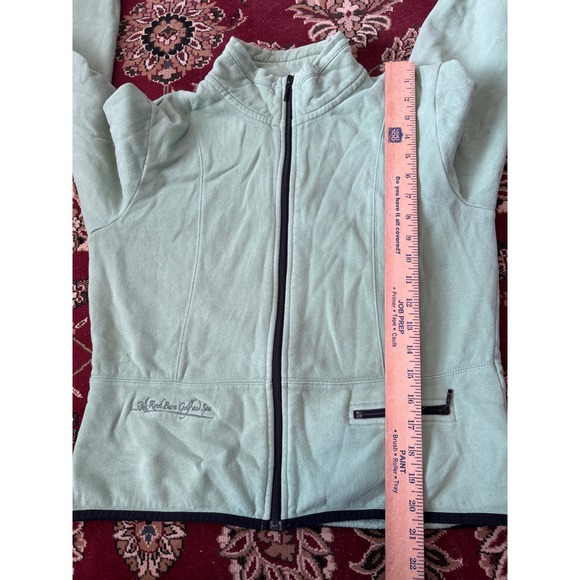 Gear For Sports Women's Full Zip Fleece Jacket Green Golf & Spa Embroidered M - Picture 8 of 8